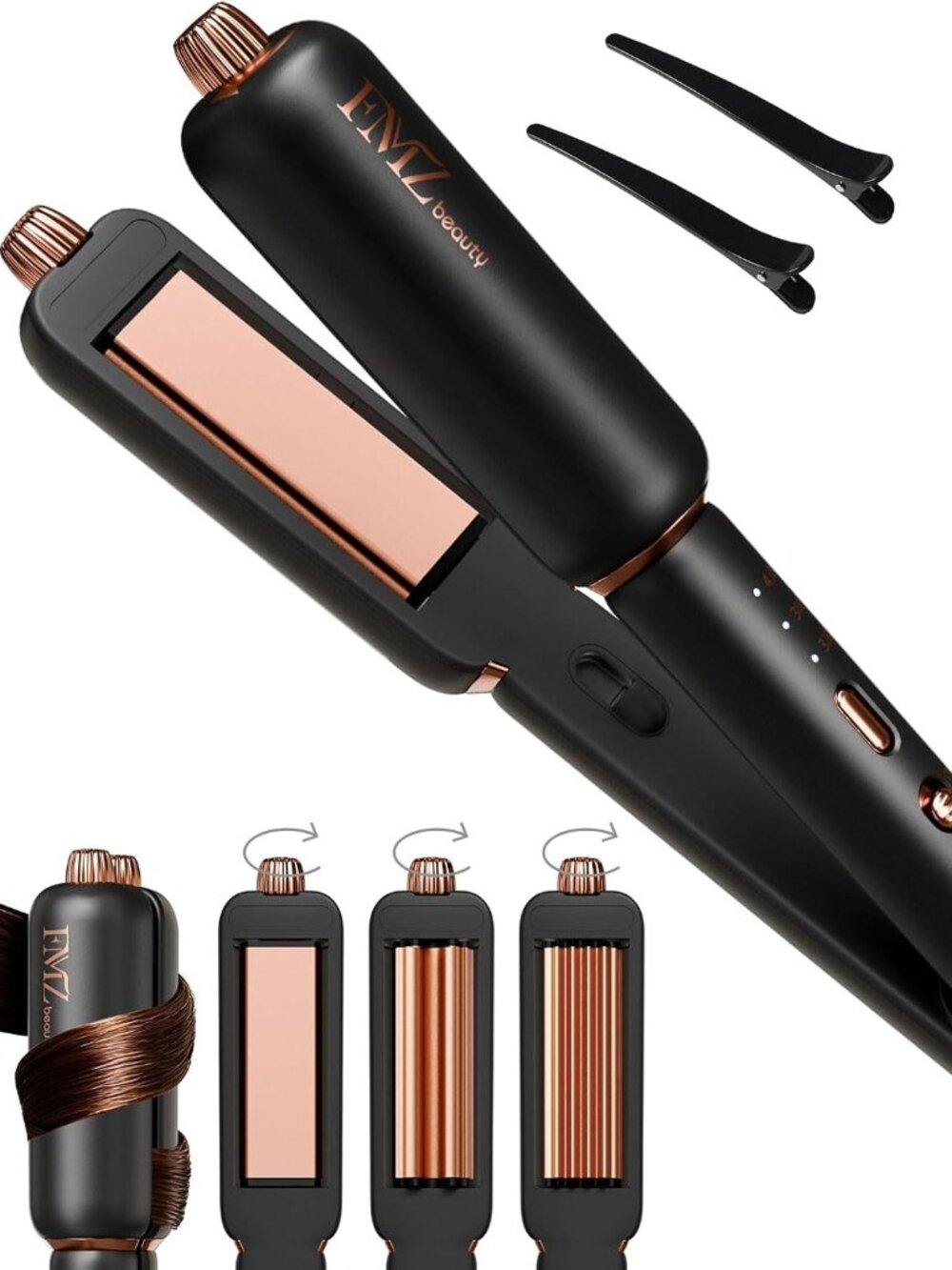 NEW FMZ Rotating 4-in-1 Titanium Ceramic Hair Tool